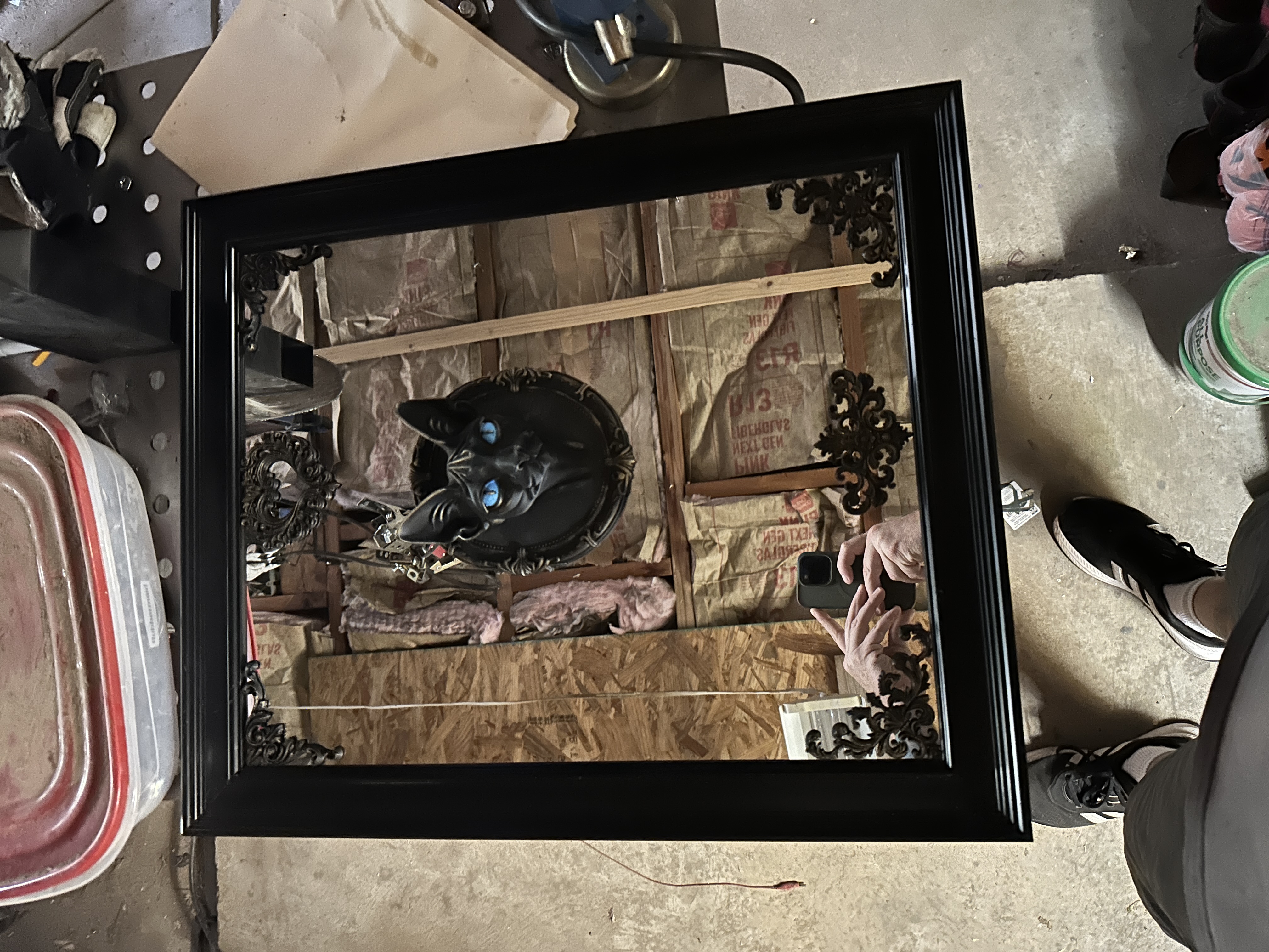 Black Framed Decorative Wall Mirror