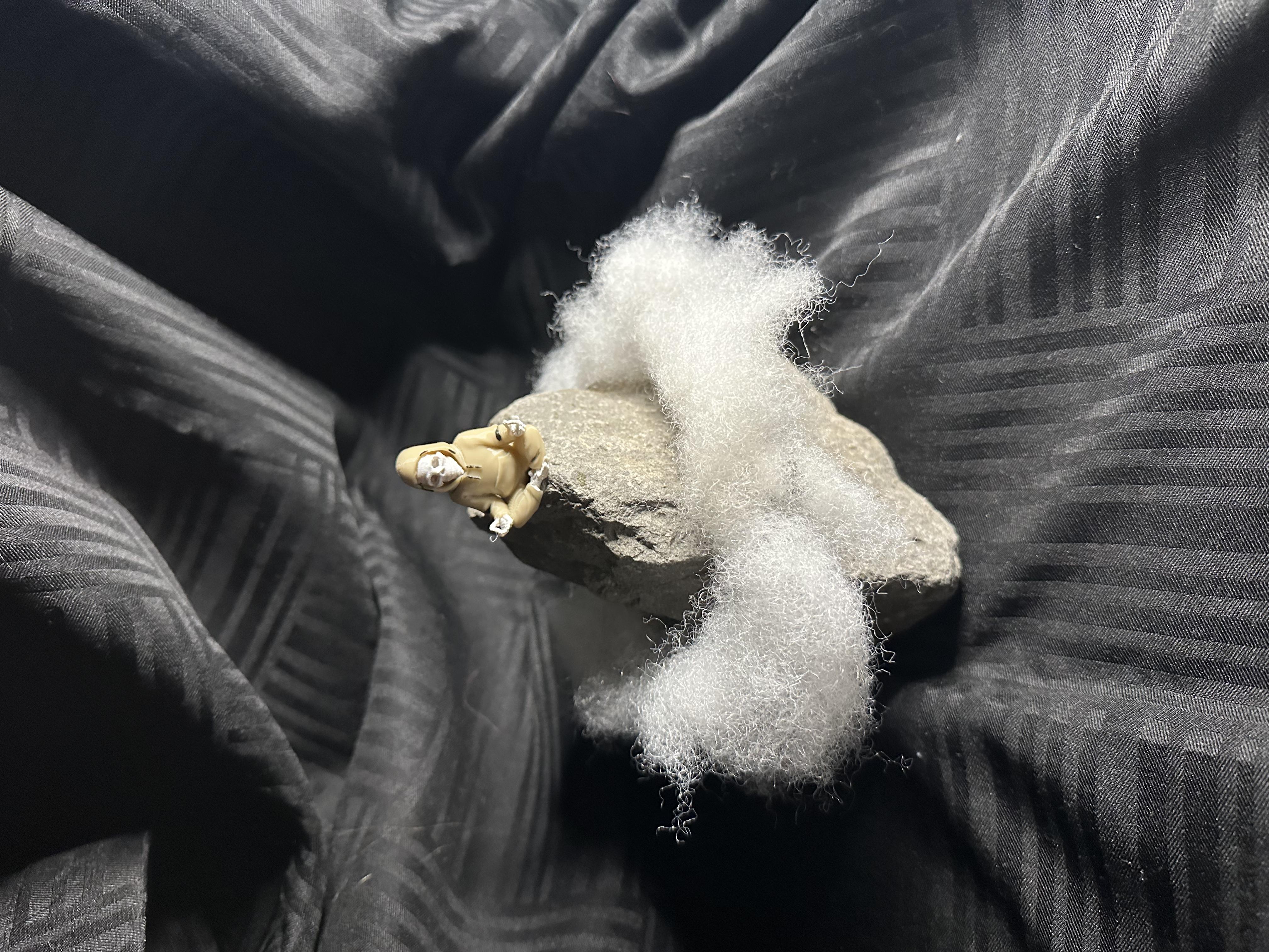 Miniature Cloudy Rock Sculpture