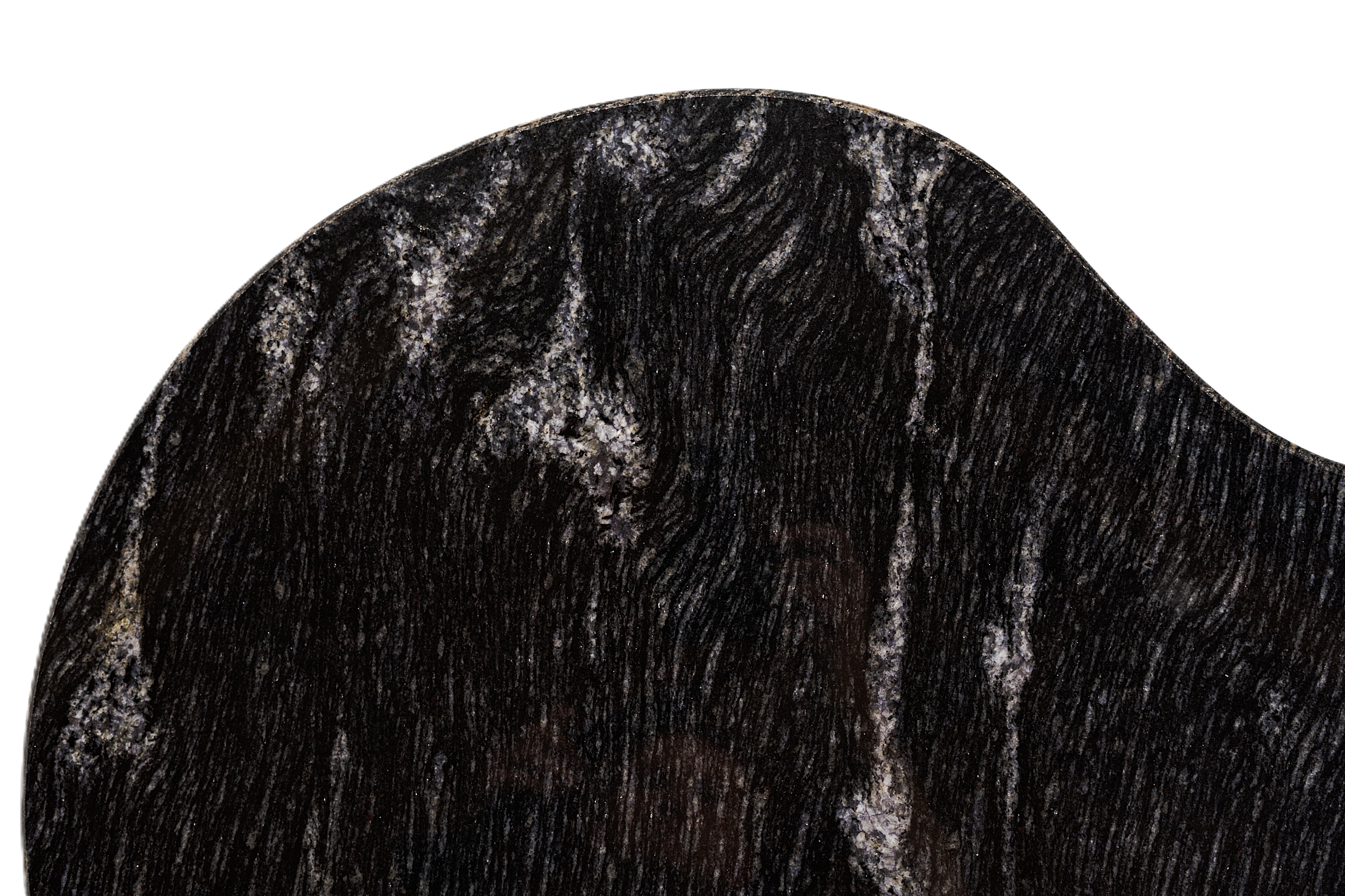 „Ren“ холна маса от гранит Fish Black и масивно дърво