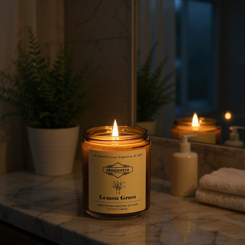 Lemon Grass Scented Candle