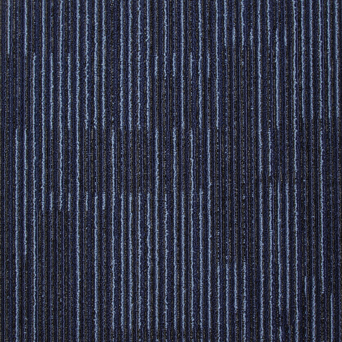 Denim 20" x 20" Premium Commercial Carpet Tile / Stain Resistant - Modern Striped Design