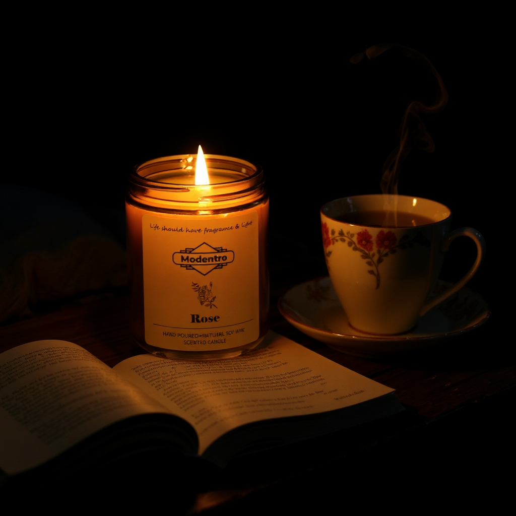 Rose Scented Soy Candle