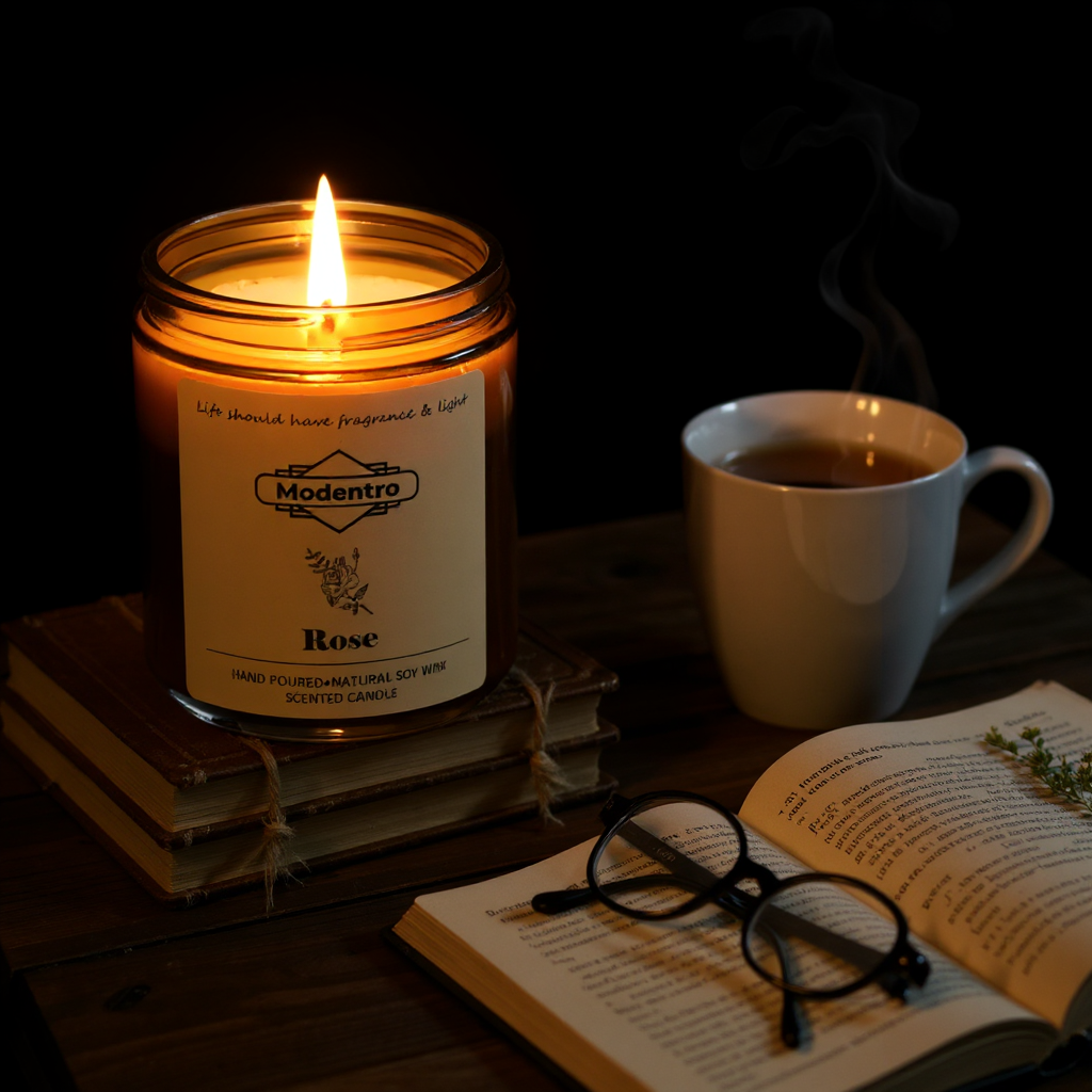 Rose Scented Soy Candle