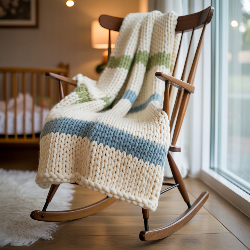 Chunky Knit Throw Blanket