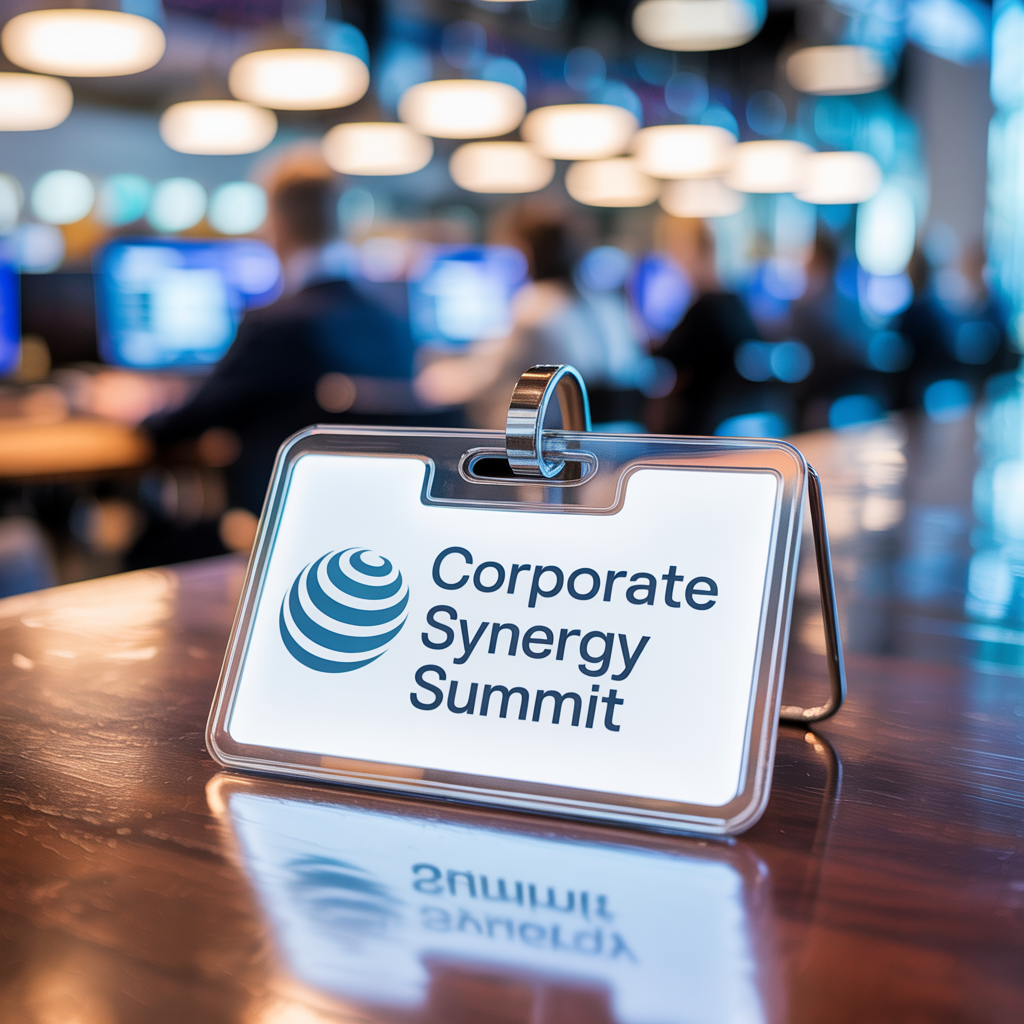Corporate Synergy Summit Name Badge