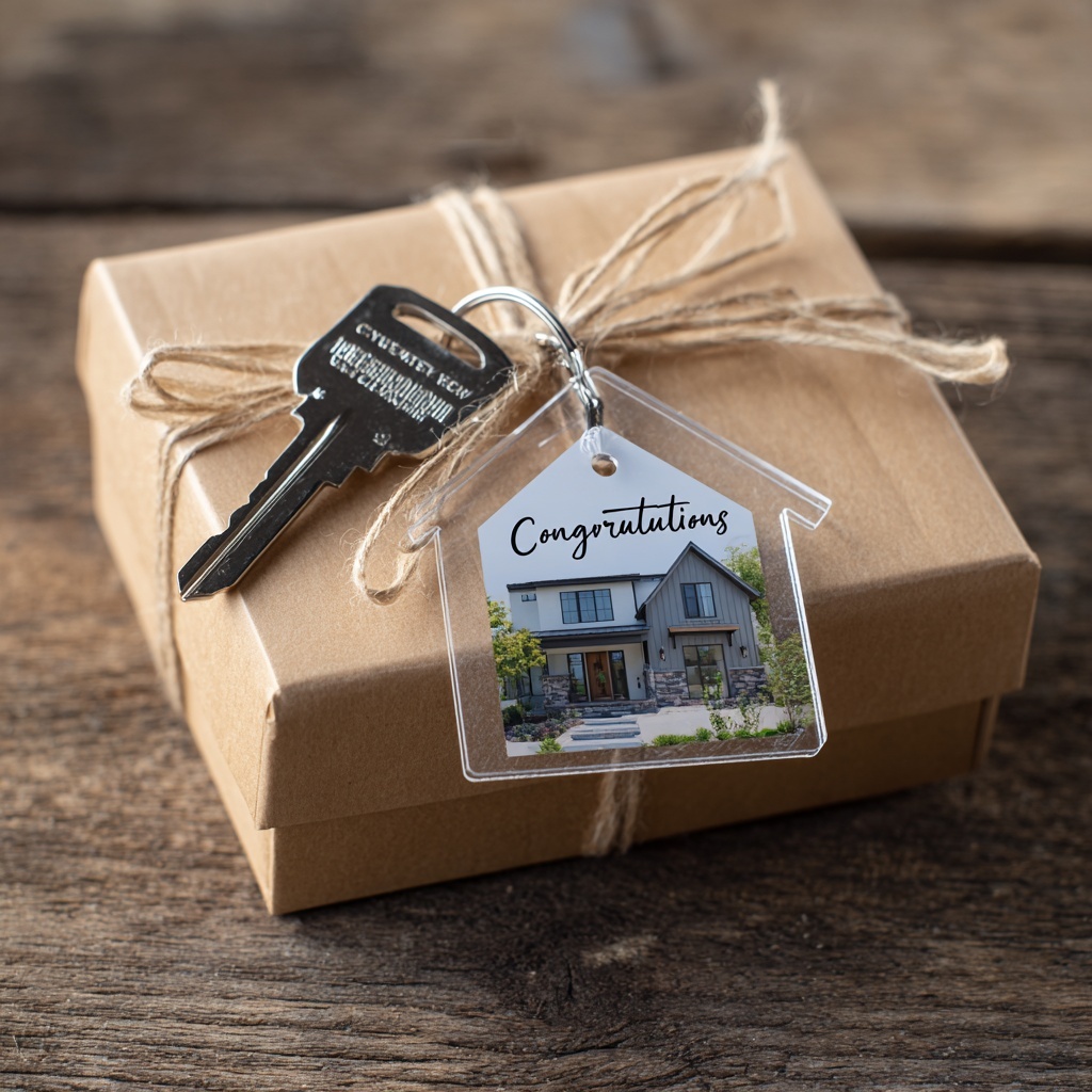 House-Shaped Keychain