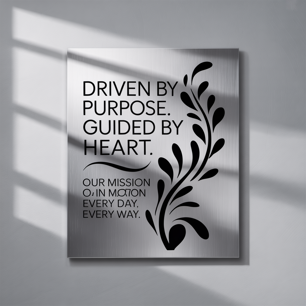 Modern Welcome Signage Panel