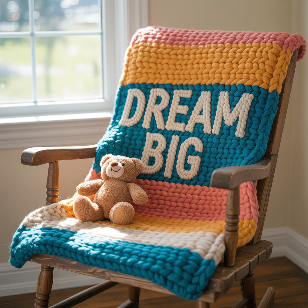 Customizable Hand Knitted Baby Blankets