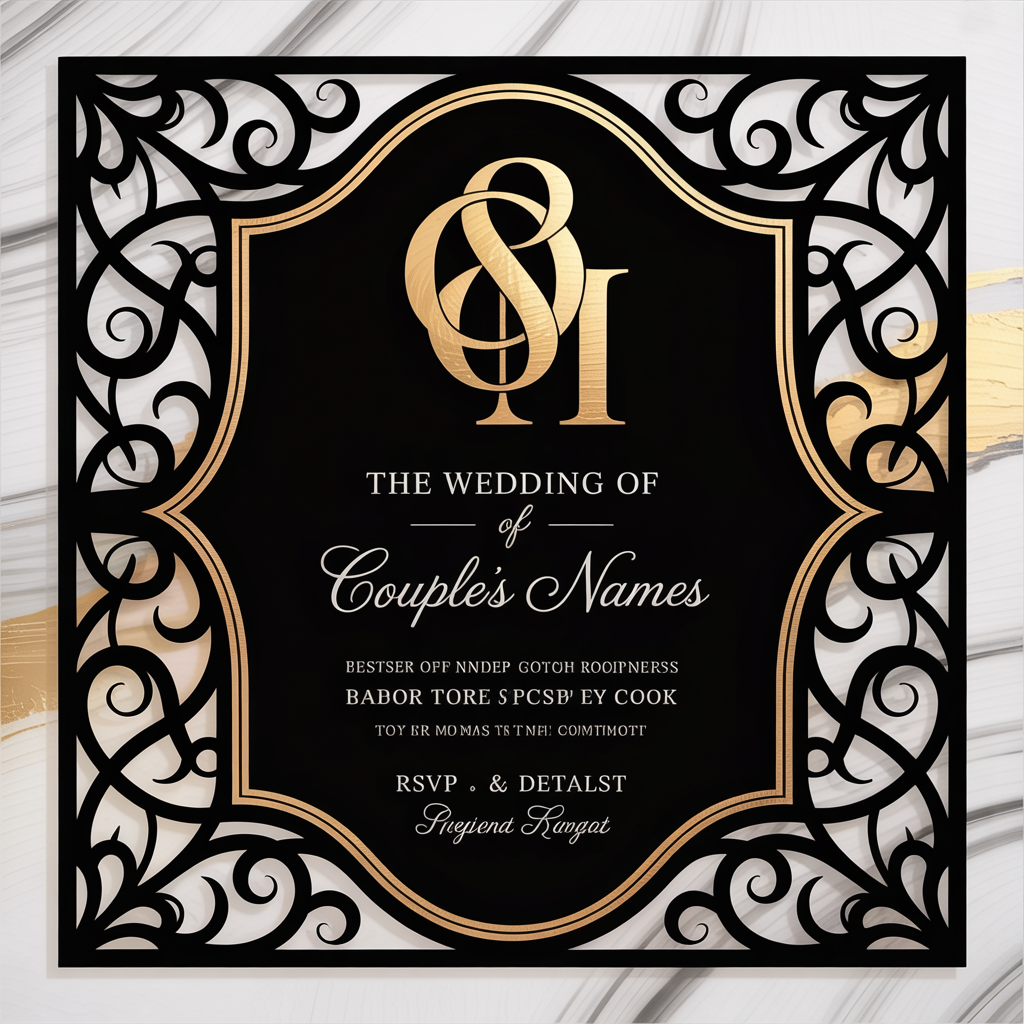 Elegant Wedding Invitation Set