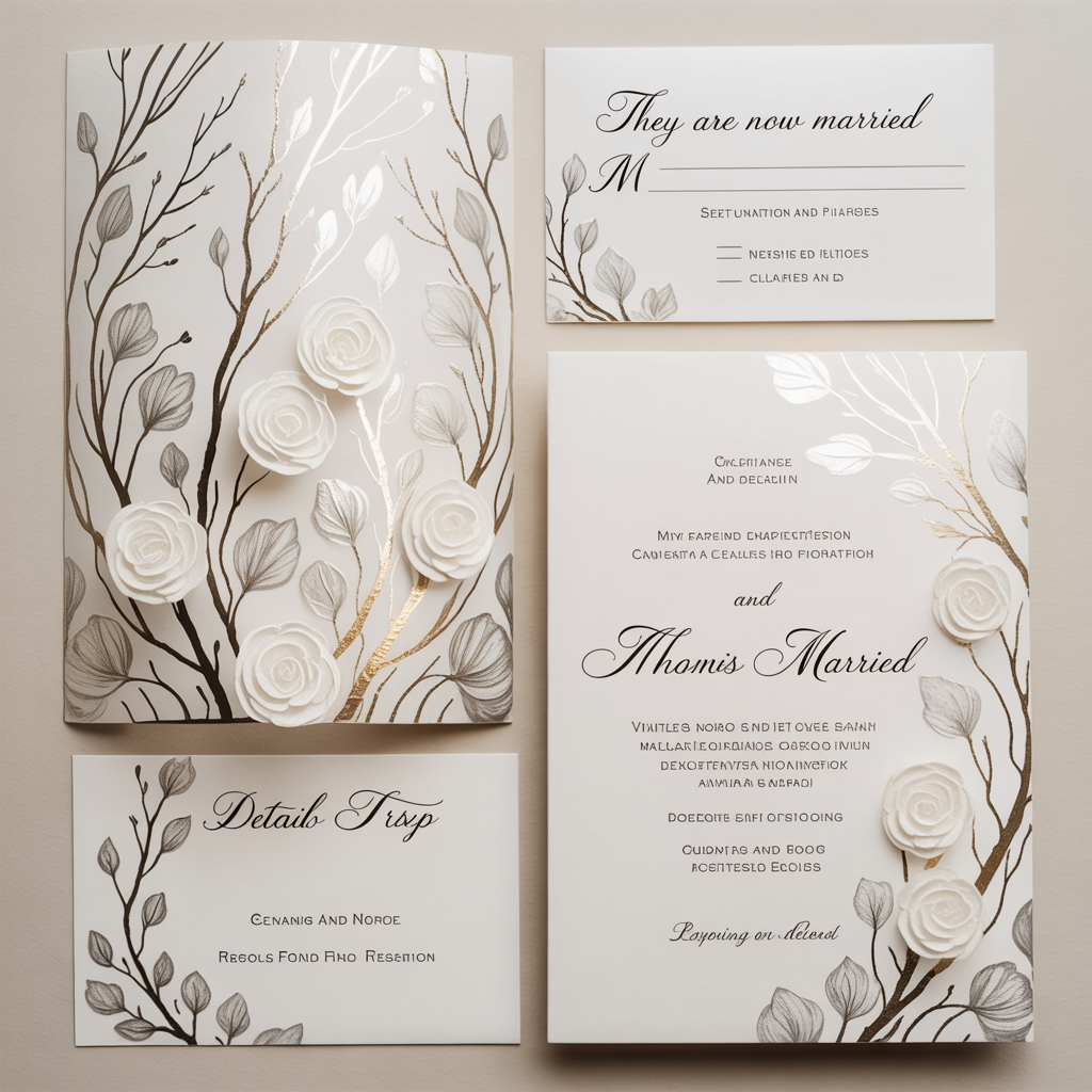 Elegant Wedding Invitation Set