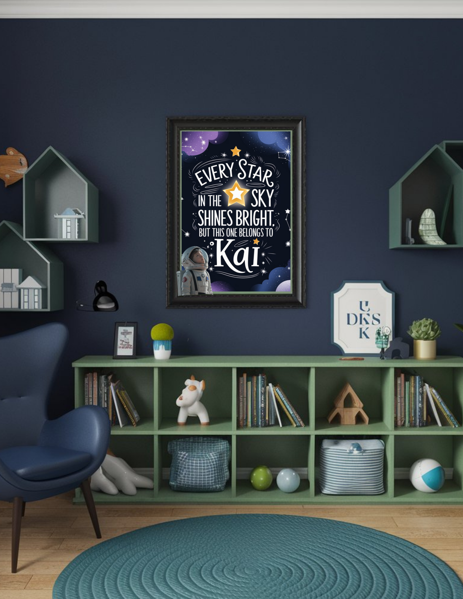 Personalized Star-Themed Wall Art