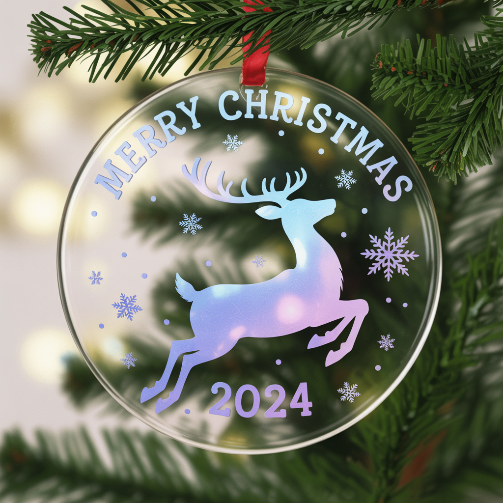 Customizable Acrylic Christmas tree Ornament