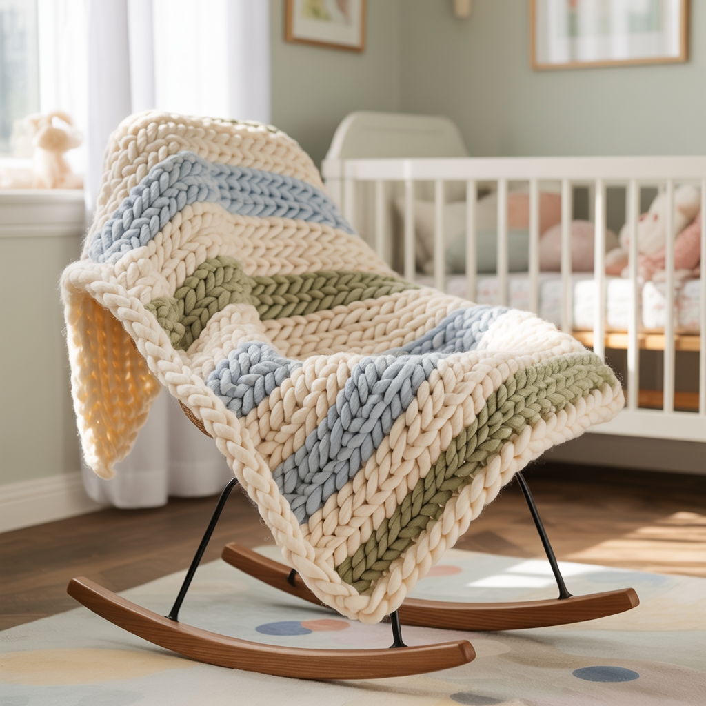 Customizable Hand Knitted Baby Blankets