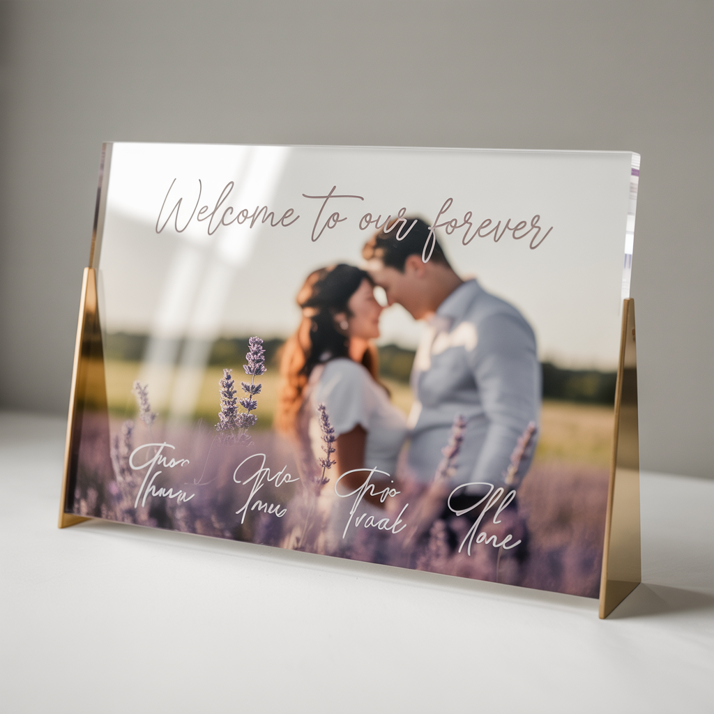 Personalized Acrylic Wedding Sign