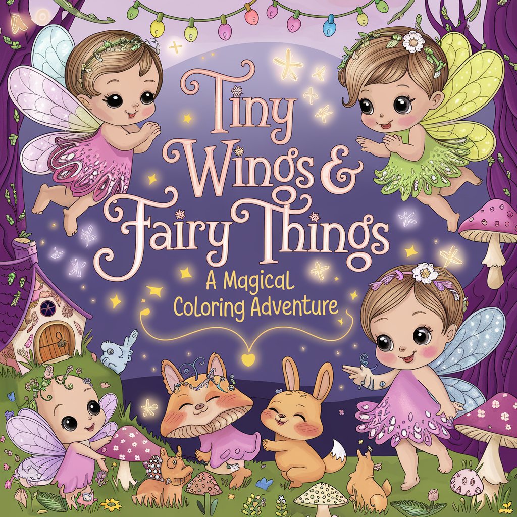 Tiny Wings & Fairy Things Coloring Book