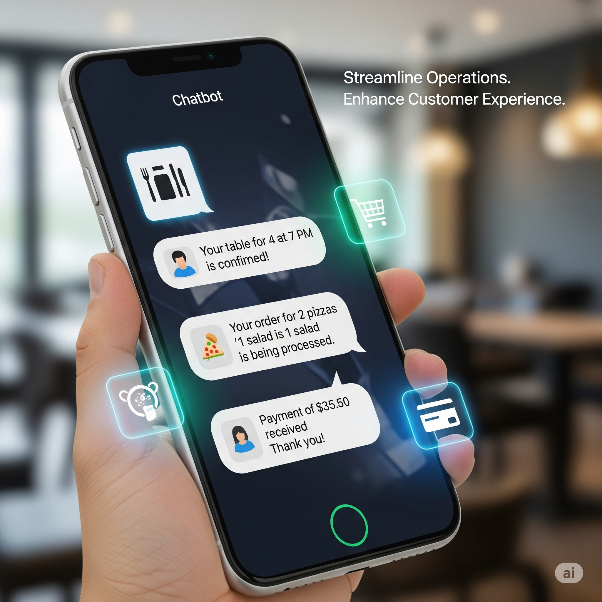 Aplicación de chatbot para restaurantes