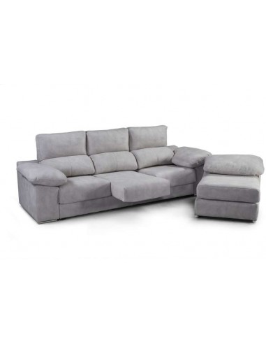 Sofá 3 plazas + puff partido transformable en chaise longue reversible | Rapido Sofas |