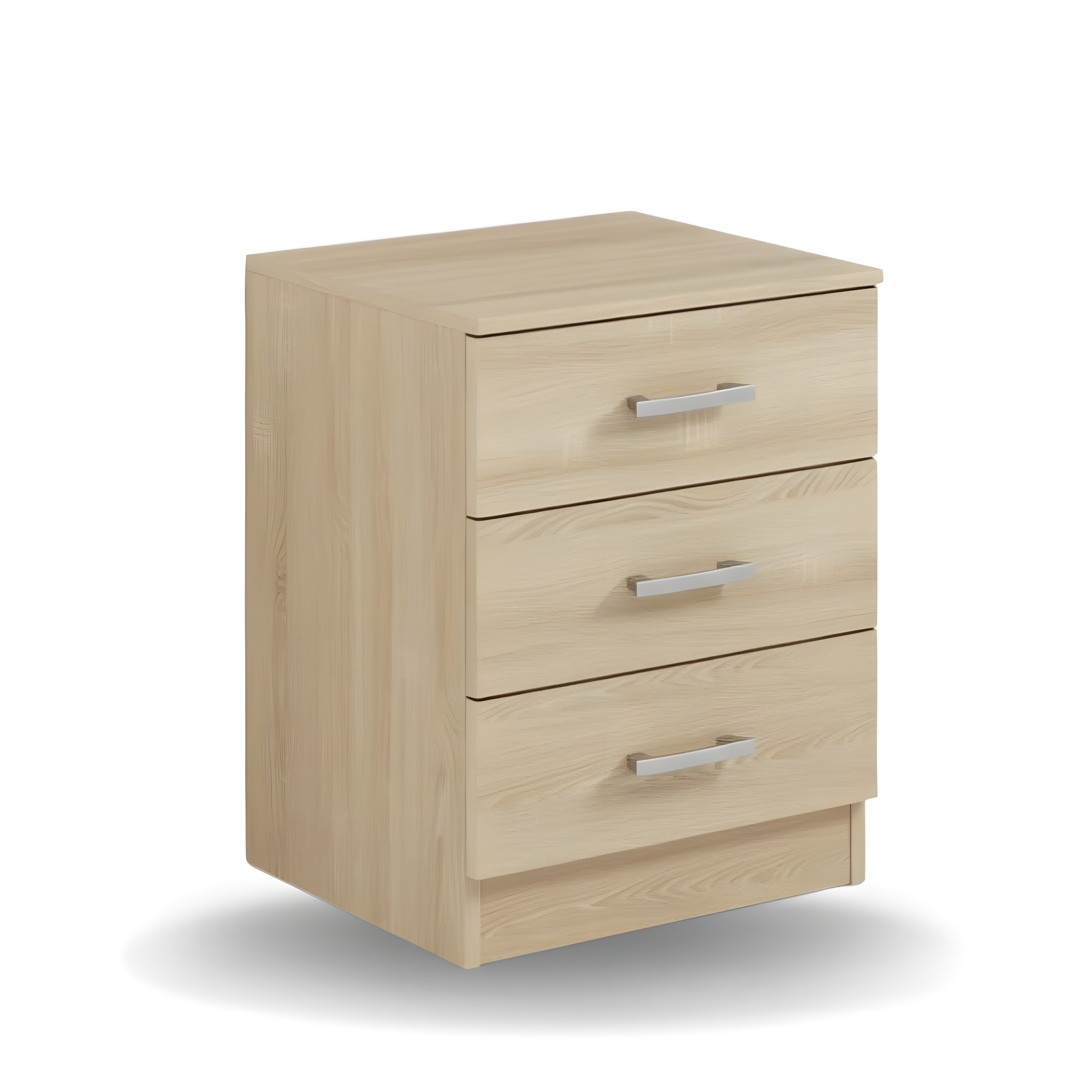 Mesita de Noche Barata Blanca de Madera – Estrecha y Moderna