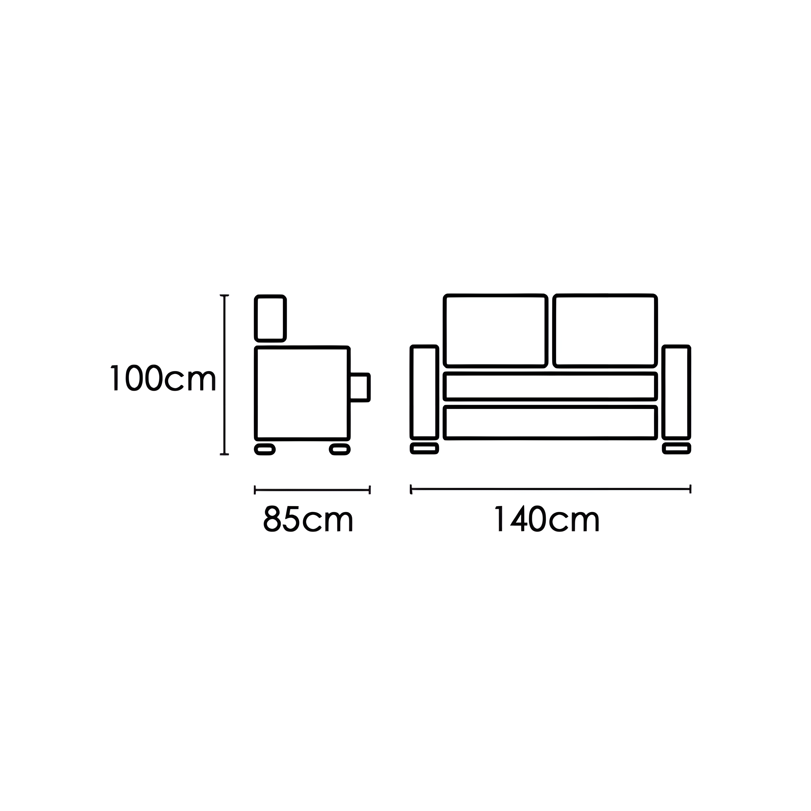 Set con Sofá de 3 Plazas + Sofá de 2 Plazas | Rapido Sofas |