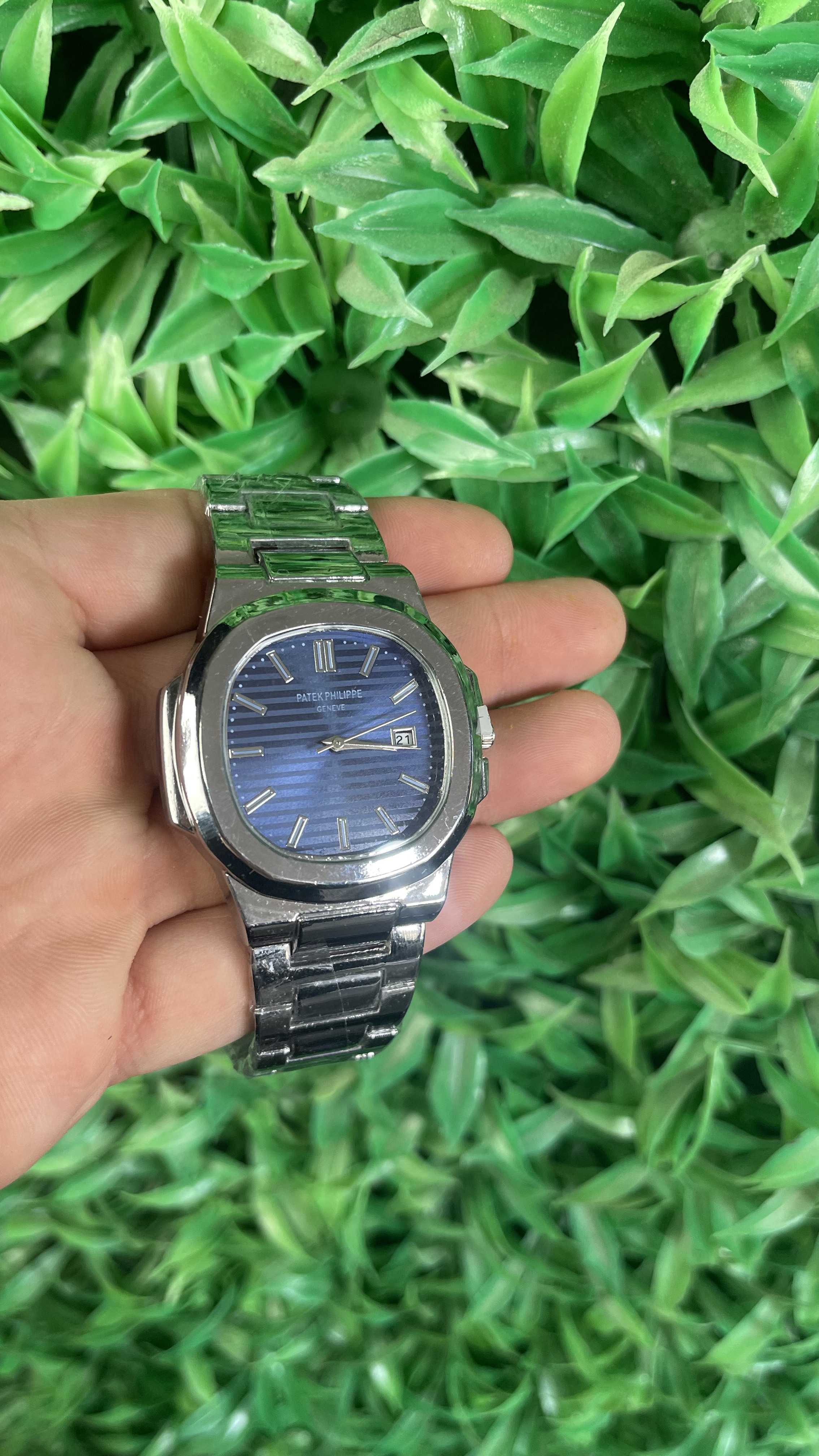 PATEK | Azul y Plateado