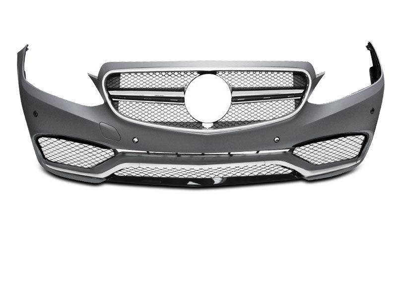 E63 AMG stiliaus pilnas priekinis bamperis Mercedes W212 13-16 Facelift modeliui.
