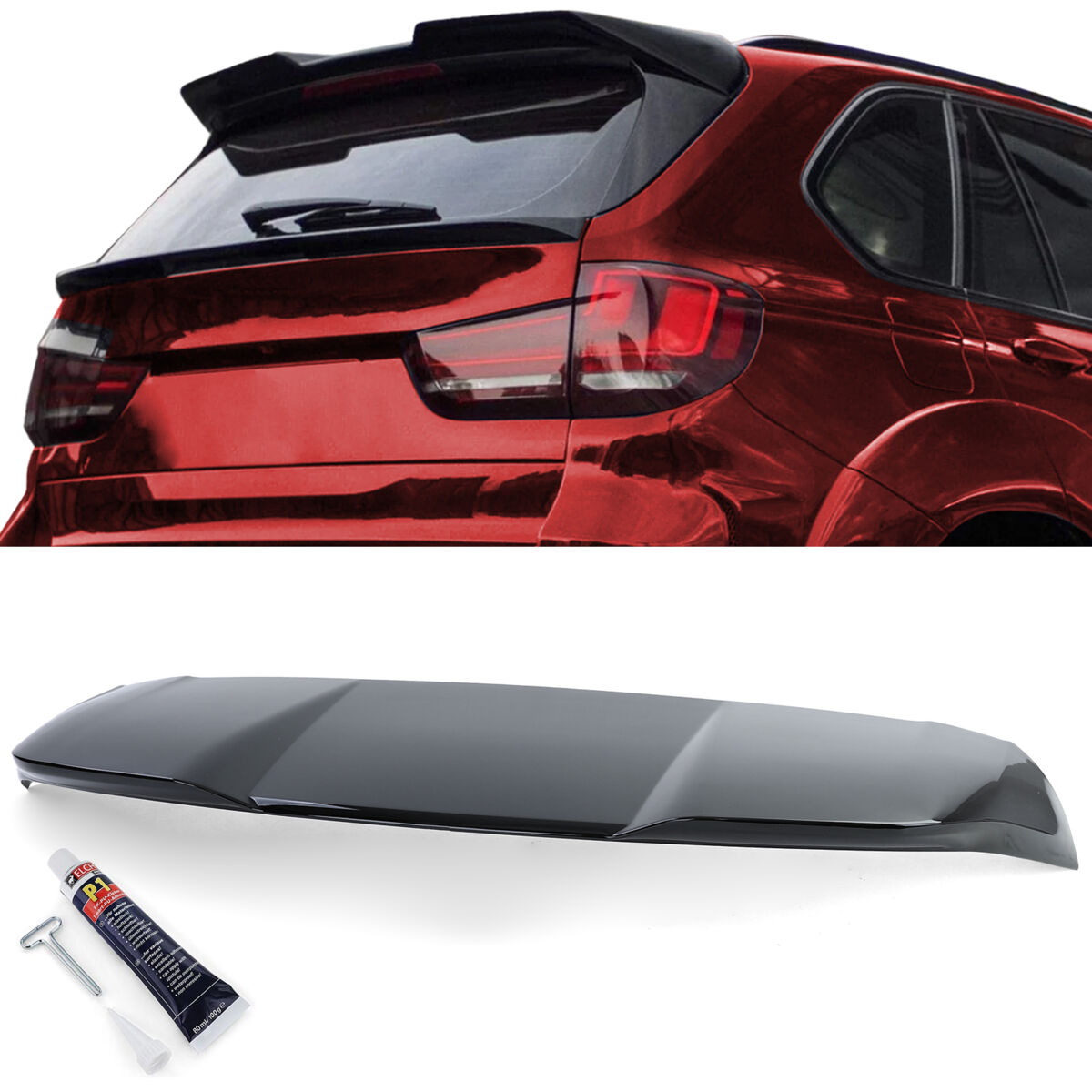 Galinis stogo spoileris „Performance Black“ blizgiai BMW X5 F15 13-18