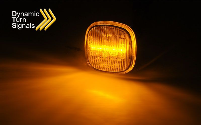Šoniniai posūkių žymekliai su dūminiais LED SEQ indikatoriais, tinkantys AUDI A3 8L 08.1996 - 08.2000 