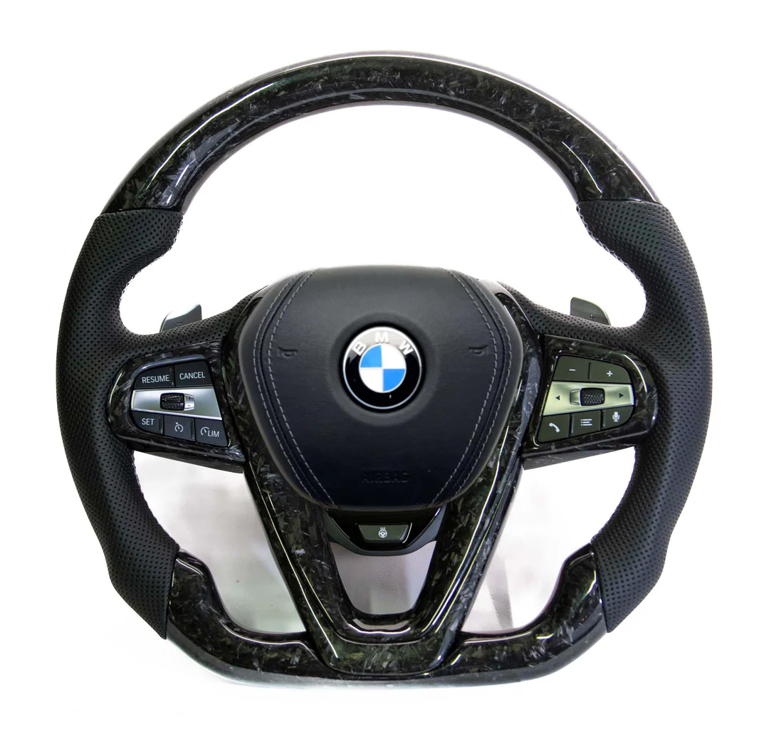 BMW X5 G05 anglies pluošto vairas