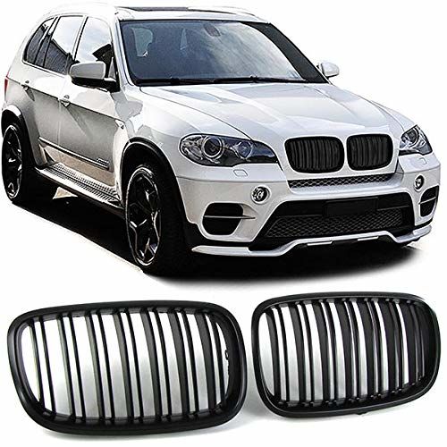 ///M Look juodos blizgios priekinės grotelės / inkstai BMW X5 E70 / X6 E71