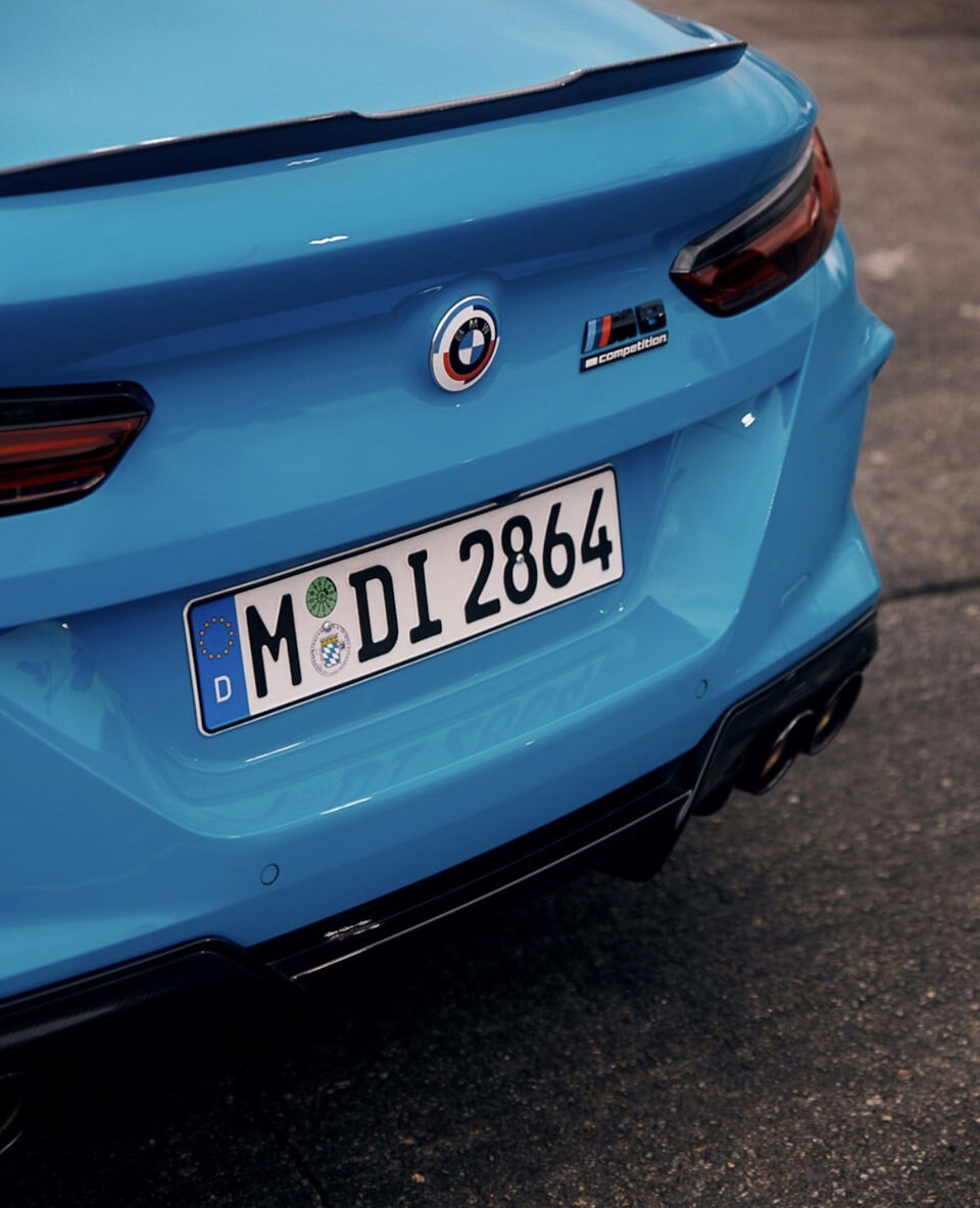 Originalus 50-mečio jubiliejaus M Power ženklelio lipdukas GAL / Bagažinės dangtis / Bagažinės emblema BMW G serijai