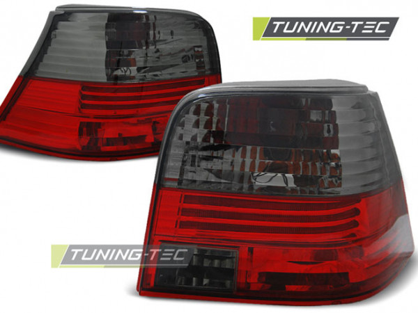 Tail Lights Red Smoke Fits Vw Golf 4 09.97-09.03