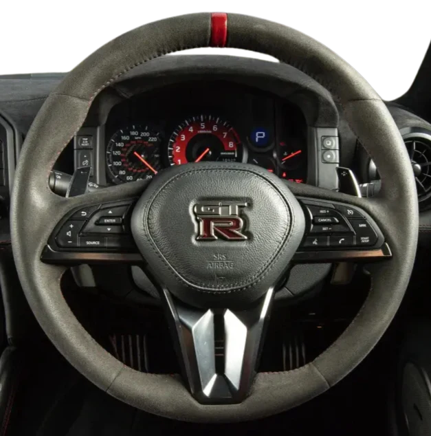 „Nismo“ stiliaus „Alcantara“ vairas, tinkantis „Nissan R35 GTR“ (2008–2024 m.)