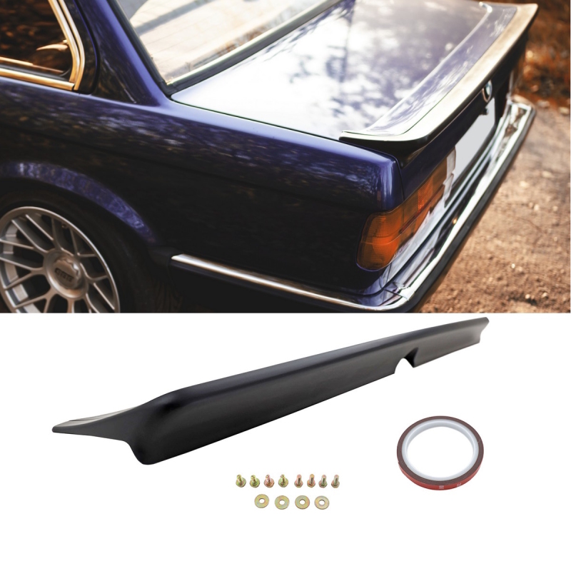Sport Package I“ galinio spoilerio lūpa, juoda, tinka BMW 3 serijos E30, taip pat M paketui 1 nuo 1982 iki 1993 m. +ABE