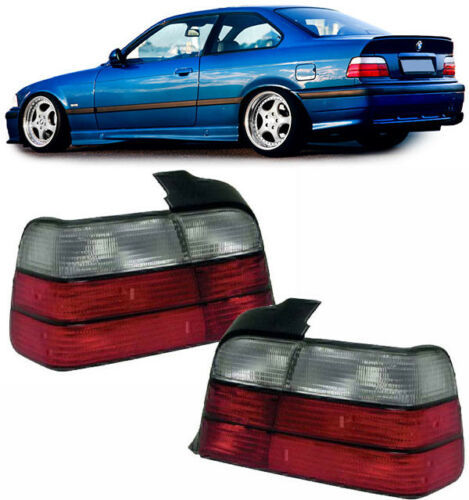 Raudonai balti galiniai žibintai BMW E36 91-99 kupė/kabrioletas