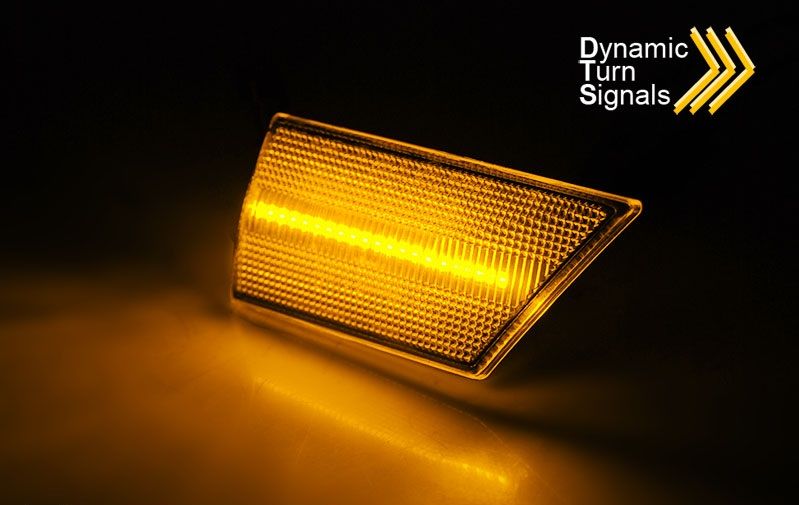 ŠONINIAI POSŪKIŲ ŽIBINTAI RŪKYTI LED SEQ tinka OPEL VECTRA C 2002 - 2008