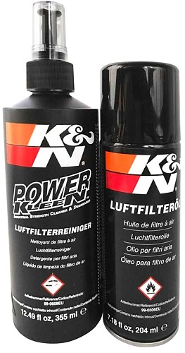  K&N valymo rinkinys Nr. 99-5003 Valymo rinkinys su aerozoliniu aliejaus balionėliu ir „Power Kleen“ pompiniu buteliuku