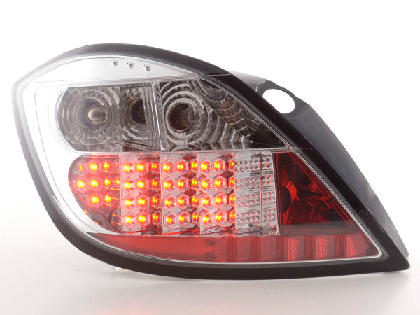 Chromuoti LED galiniai žibintai Opel Astra H 5 durų 2004-ųjų metų modeliui