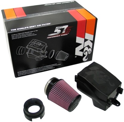  K&N 57s Performance oro filtras Audi A3 (8P) automobiliui 1.4TSi (Mot. CAXC) (125 PS), 07-09-13 03