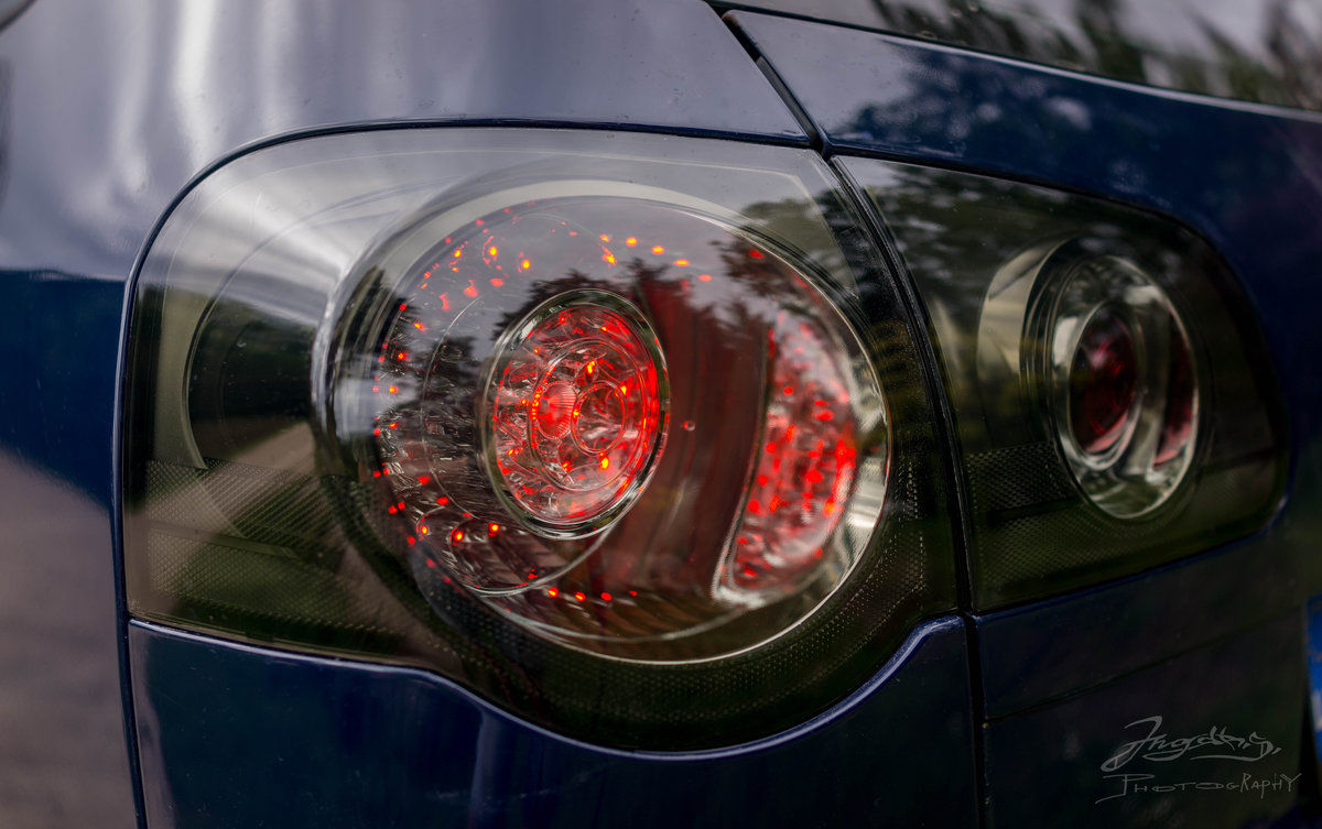 Juodi rūkyti LED galiniai žibintai VW Passat B6 3C 05-10 sedanui / sedanui