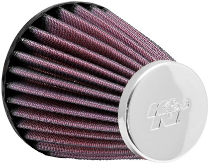  K&N universalus oro filtras Nr. RC-1200 apvalus kūginis Flanšas 52 mm, apačia 89 mm, dangtis 51 mm, ilgis 102 mm