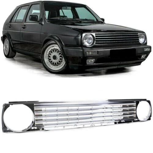 Sportinės priekinės grotelės be chromuotos emblemos VW Golf 2 83-91