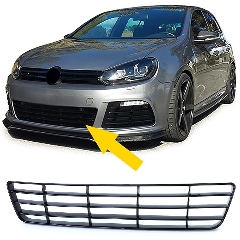 Buferio grotelės Grotelių įdėklas VW Golf 6 R20 buferiui 08-12