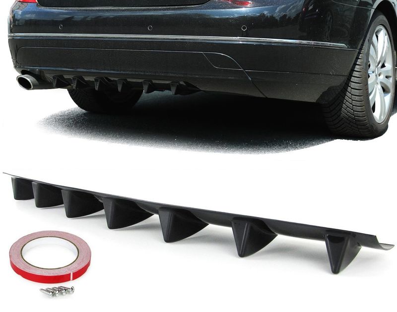 SHARK galinio bamperio spoileris / apatinio difuzoriaus priedai Mercedes W221