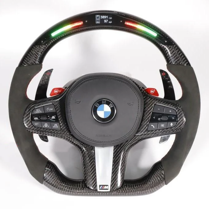Specialiai pagamintas anglies pluošto / alcantaros vairas: BMW F4X, F9X, G-Chassis
