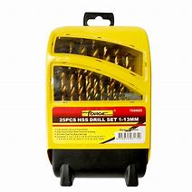 Deli 25PCS High-Speed Steel Drill Bit Set.