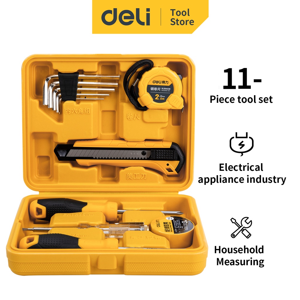 Household 11-Piece Tool Set.