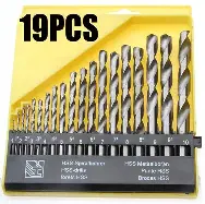 Deli 19PCS High-Speed Steel Drill Bit Set.