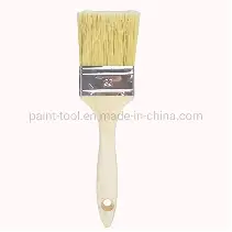 Flat Wooden Handle Paint Brush 1".