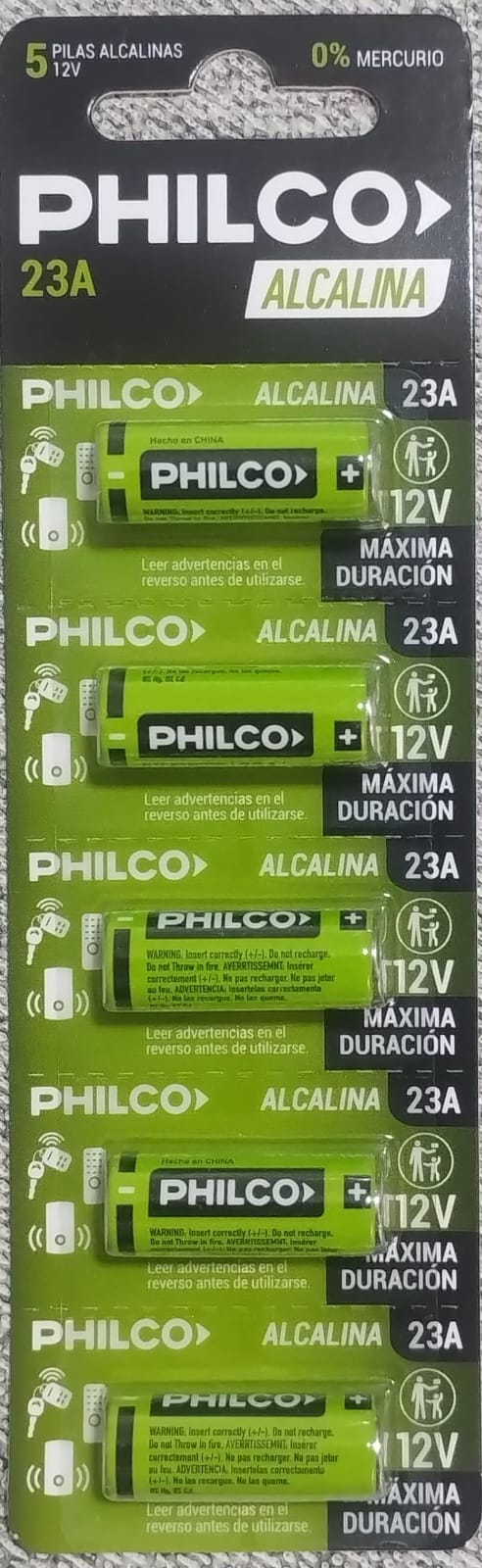 Pilas alcalinas Philco 23A