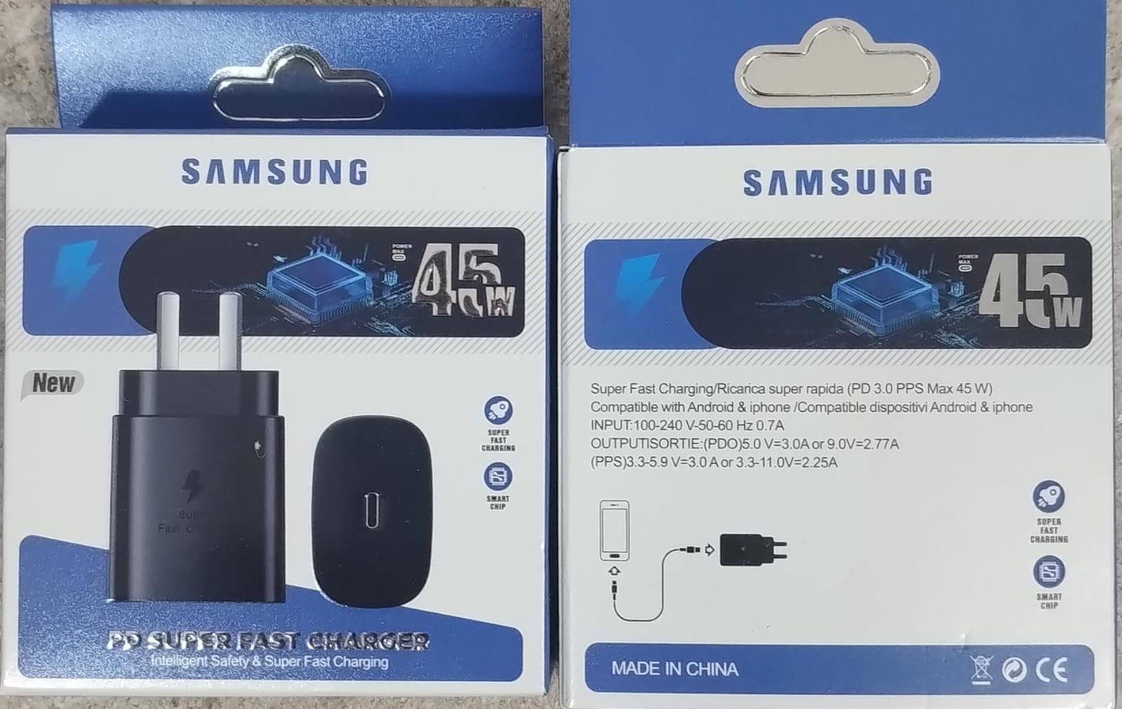 Cargador Samsung Super Fast Charging 45W